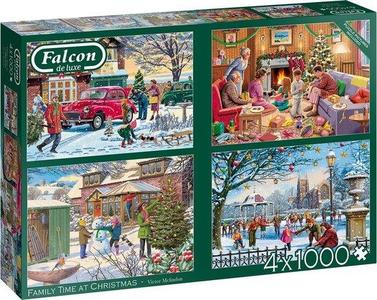 Falcon 4x christmas puzzel 1000st