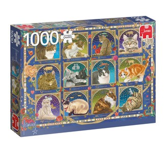 Jumbo franciens katten  horoscoop puzzel  1000st