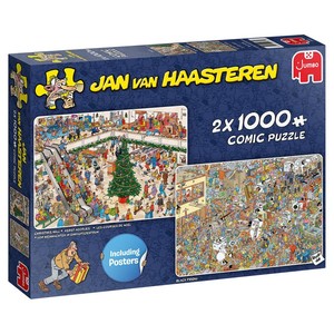 Jan van haasteren- seizoensinkopen- puzzel 2x 1000st