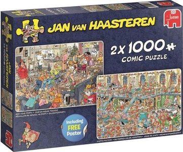 Jan van haasteren -happy hollidays- 2x 1000st puzzel
