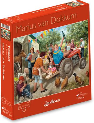 Marius van Dokkum - Tuinfeest  -  Puzzel 1000 stukjes