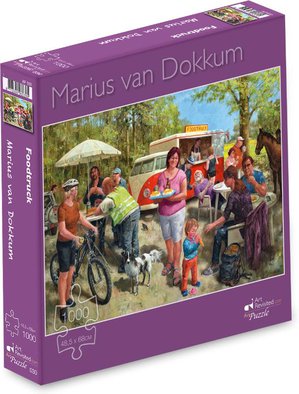 Marius van Dokkum - Foodtruck-  Puzzel 1000 stukjes