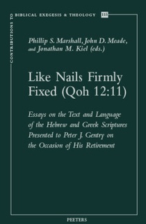 Like Nails Firmly Fixed (Qoh 12:11) 