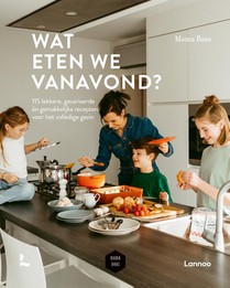 Kaat, mama van Raf (7j.) en Stef (5j.), las en kookte uit 'Wat eten we vanavond?' van Mama Baas (doo