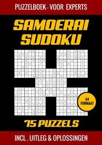Samoerai Sudoku - Puzzelboek voor Experts - 75 Puzzels 
