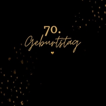 70. Geburtstag- Gästebuch Blanko 