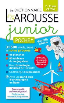 Larousse De Poche + ; Dictionnaire Larousse Junior Poche Plus 