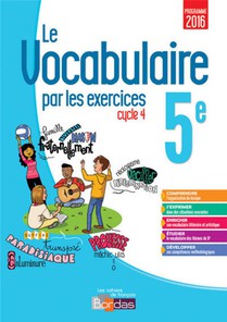 Le Vocabulaire Par Les Exercices ; 5e ; Cahier D'exercices (edition 2017) 