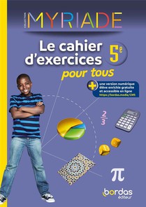 Myriade : Mathematiques ; 5e ; Le Cahier D'exercices Pour Tous (edition 2023) 