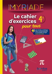 Myriade : Mathematiques ; 4e ; Le Cahier D'exercices Pour Tous (edition 2024) 