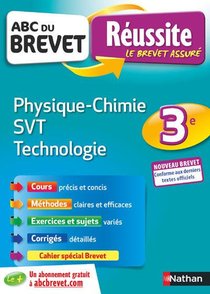 Abc Du Brevet Reussite T.36 : Physique-chimie ; Svt ; Technologie ; 3e (edition 2019) 