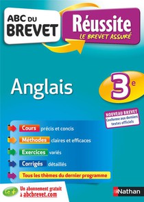 Abc Du Brevet Reussite Tome 39 : Anglais : 3e (edition 2019) 