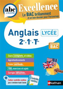 Abc Du Bac Excellence : Anglais ; 2de, 1re, Terminale (edition 2024) 