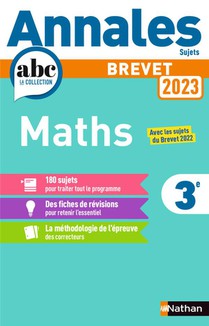Annales Abc Du Brevet ; Sujets : Mathematiques : 3e (edition 2023) 