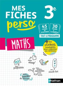 Mes Fiches Perso : Mathematiques ; 3e (edition 2019) 