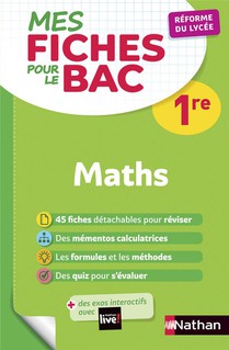 Mes Fiches Abc Du Bac T.25 : Mathematiques ; 1re (edition 2019) 