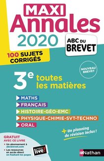Maxi Annales Abc Du Brevet T.26 : Toutes Les Matieres ; 3e (edition 2020) 