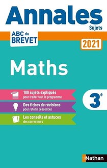 Annales Abc Du Brevet ; Sujets T.1 ; Mathematiques ; Sujets (edition 2021) 