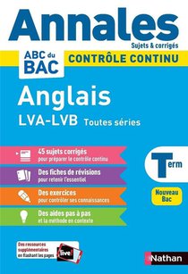 Annales Abc Du Bac ; Sujets & Corriges : Anglais : Terminale (edition 2020) 