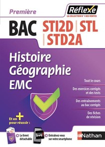 Memos Reflexes T.23 : Bac Sti2d ; Stl ; Std2a ; Histoire ; Geographie ; Emc ; Premiere (edition 2018) 