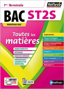 Reflexe Bac : Sciences Et Technologies De La Sante Et Du Social ; St2s ; Toutes Les Matieres ; 1re/terminale ; Enseignement Specifique (edition 2020) 