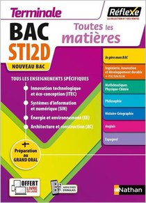 Memos Reflexes Tome 22 : Bac Sti2d ; Toutes Les Matieres ; Terminale (edition 2021) 
