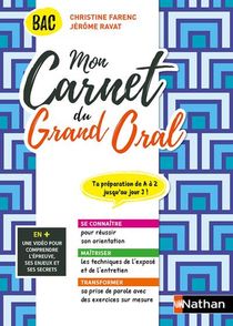 Mon Carnet Du Grand Oral : Terminal : La Methode Sur Mesure (edition 2022) 