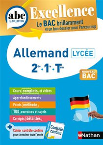 Abc Du Bac Excellence : Allemand ; 2de, 1re, Terminale (edition 2024) 