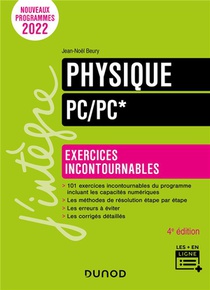 Physique ; Pc/pc* ; Exercices Incontournables (4e Edition) 
