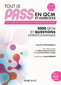 Tout Le Pass En Qcm Et Exercices ; Tout Le Tronc Commun (edition 2023/2024) 