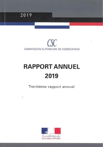 Rapport Annuel 2019 De La Commission Superieure De Codification 