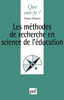 Les Methodes De Recherche En Sciences De L'education 