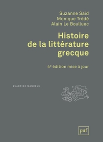Histoire De La Litterature Grecque (4e Edition) 