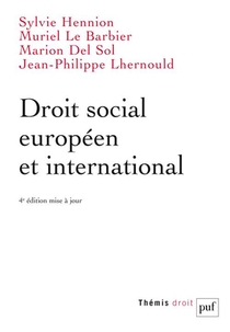 Droit Social Europeen Et International 