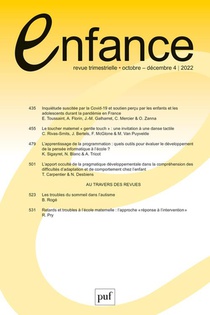 Revue Enfance N.74 (edition 2022) 