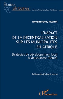 L'impact De La Decentralisation Sur Les Municipalites En Afrique : Strategies De Developpement Local A Klouekanme (benin) 