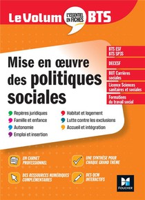 Le Volum' ; Mise En Oeuvre Des Politiques Sociales ; Bts (6e Edition) 