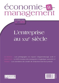Economie Et Management - T169 - L'entreprise Au Xxie Siecle 