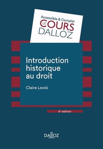 Introduction Historique Au Droit (6e Edition) 