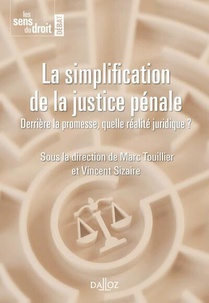 La Simplification De La Justice Penale : Derriere La Promesse, Quelle Realite Juridique ? 