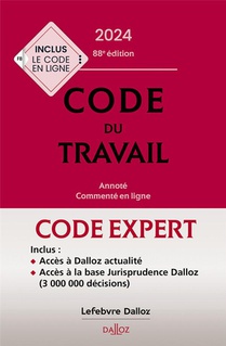 Code Dalloz Expert Travail (88e Edition) 