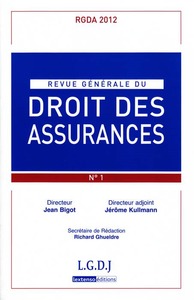 Revue Generale De Droit Des Assurances N 1 - 2012 