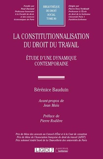 La Constitutionnalisation Du Droit Du Travail - Tome 80 - Etude D'une Dynamique Contemporaine 