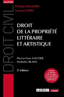 Droit De La Propriete Litteraire Et Artistique : Integre Le Dernier Etat Du Droit Et Les Questions D'intelligence Artificielle (2e Edition) 