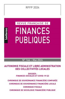 Revue Francaise Des Finances Publiques N 166 - 2024 