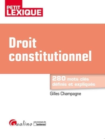Droit Constitutionnel ; 280 Mots Cles Definis Et Expliques 