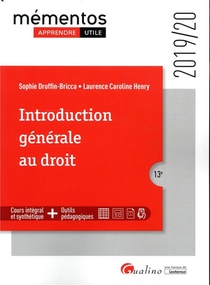 Introduction Generale Au Droit (edition 2019/2020) 