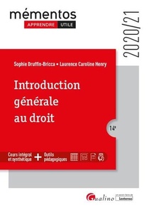 Introduction Generale Au Droit (edition 2020/2021) 