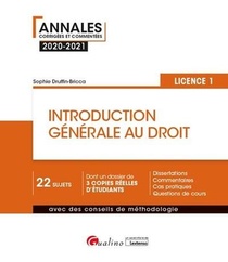 Introduction Generale Au Droit ; L1 (edition 2020/2021) 