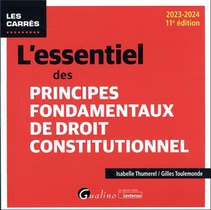 L'essentiel Des Principes Fondamentaux De Droit Constitutionnel (edition 2023/2024) 
